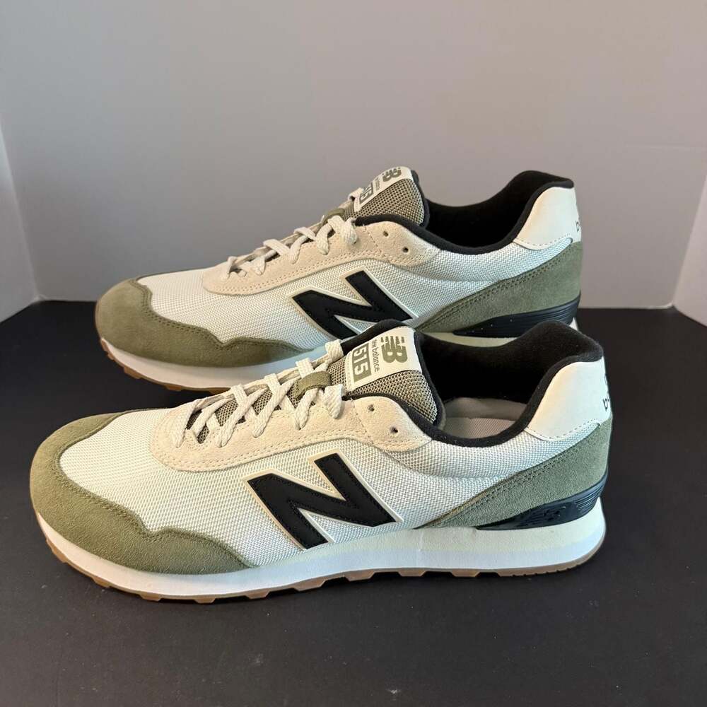 New Balance 515 V3 Sneakers Off-White and Olive Green Size 13 - Picture 3 of 16